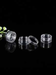 10/20个5克化妆品小样瓶，眼影美甲闪粉瓶，便携塑料瓶，面霜盒，面霜瓶，样品瓶，免费小瓶，圆形空化妆品小样瓶 - 彩色 - 查看 5