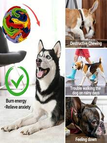 Interactive Dog Snuffle Ball - Dog Toy, Keeps Dogs Busy, Can Be Filled With Treats To Exercise Dog's Sense Of Smell And Slow Down Eating Speed - Blue - View 6