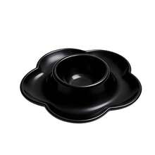 1 pieza Taza para huevo con diseño de flor de ciruelo, mini vajilla adorable, plato encantador para huevos del desayuno - Multicolor - Ver 7