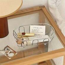 1/2pcs Book Storage Box, Large Capacity Collapsible Book & Clothing Organizer Box, Space-Saving For Office And Home, Transparent Design For Easy Viewing - Multicolor - View 9
