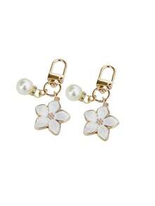 2件装女士时尚花朵仿珍珠吊坠，可作包包吊坠、汽车内饰简约吊坠、耳机和手机吊坠，情人节小礼物，送给朋友和闺蜜的礼物 - 彩色 - 查看 10