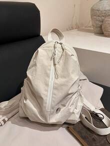 Mochila ligera y resistente al agua de nailon, mochila grande de viaje y senderismo para uso unisex, bolso bandolera multifunción de gran capacidad - Multicolor - Ver 15