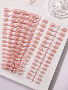 Bộ 5 miếng dán móng tay tự làm, nhiều kiểu dáng và màu hồng, hình dáng dài/ngắn, hạnh nhân, oval, vuông, hình quan tài, phù hợp cho bé gái, phụ nữ, lễ hội và tiệc tùng. - Nhiều màu - Xem 11