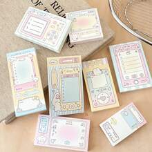 Romantic Series Memo Pad, Tear-Off Message Pad, High-Value Student Notebook, Suitable For Diary, Non-Stick Thick Paper, Message Paper, Notebook, Can Be Used To Make Exquisite Scrapbooks And Creative Displays - Rectangle - View 4