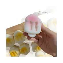 慢回弹毛绒玩具北海道冰淇淋蛋糕挤压减压面包，爆款软萌捏捏乐，生日礼物，节日礼物，情人节礼物，完美礼物 - 彩色 - 查看 7