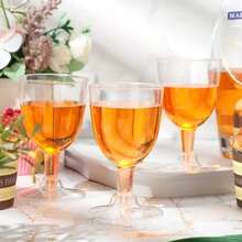 60件/套 - 1个纸质/复古香槟杯，带可拆卸底座的高脚杯，便携式钻石葡萄杯，水果杯，饮料杯，适用于生日派对、情人节、婚礼、用餐，多用途家居用品 - 查看 7