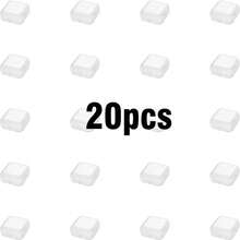 5/10/20/30/40/50/60/80/100 st genomskinliga smyckeslådor, öronproppsbehållare - Genomskinlig - Visa 7