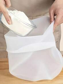 1pc Silicone Non-Stick Dough Kneading Bag - White Large - View 3