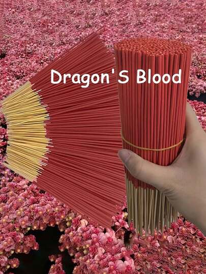 25pcs Natural Dragon's Blood Incense Sticks - Made Of High-Quality Natural Bamboo, Suitable For Yoga, Meditation, Indoor And Outdoor Use. It Is The Perfect Gift For Fishing, Camping, Christmas, Valentine's Day, Ramadan And Other Festivals.
