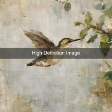 1幅带框/不带框复古蜂鸟春季植物帆布海报，古董鸟类风景乡村风格墙面艺术印刷品，农舍田园风装饰复古画，适用于公寓、客厅、卧室、现代家居装饰 - A - 查看 6