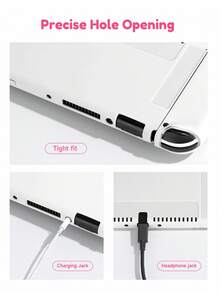 1pc Black Protective Case Suitable For Nintendo Switch, OLED Switch And Switch Console, Made Of Soft TPU Material, No Need To Disassemble, Anti-Fall And Anti-Dust, Can Be DIY Graffiti, Ideal Gift Compatible With Switch Gamers, Elegant And Fresh Appearance Switch Protective Case - View 2