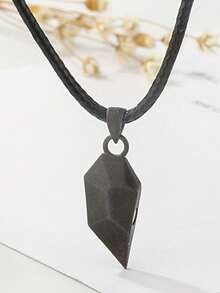 Set de 2 collares con colgante con forma de corazón, regalo para parejas/amigos - Multicolor - Ver 3