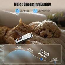 ENSSU Alat Cukur Bulu Anjing Profesional, Perlengkapan Perawatan Hewan Peliharaan, Set Pemangkas Anjing Rendah Suara dengan Layar LED dan 4 Sisir Pemandu, Memenuhi Berbagai Kebutuhan Penataan, Pemangkas Bulu Stainless Steel Isi Ulang dengan Pisau Keramik, Cocok untuk Anjing, Kucing, dan Hewan Peliharaan Lainnya, Aksesori Hewan Peliharaan Tahan Lama - MultiWarna - View 6