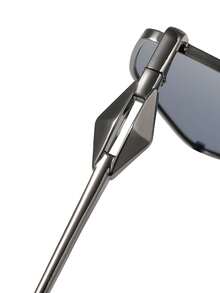 LINFEMAND Retro Metal Polygonal Sunglasses, Geometric Design To Flatter Face Shape, Lightweight & Comfortable Fashion Sunglasses, Essential For Daily Outings, Street Photography, And Holiday Gifts - Multicolor - View 3