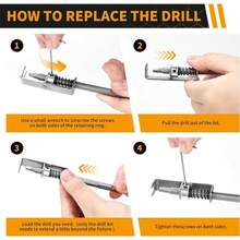 Spring-Loaded Screw Fixing Clamp Drill Bit Screwdriver Bit Set, Suitable For Electricians And Home DIY Repair - A - View 8