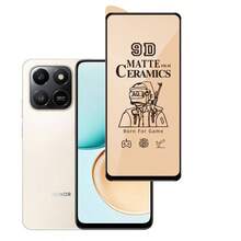 Shockproof Matte Ceramic Screen Protector Phone Case For Honor X7D Phone Case Shockproof For Honor X7D Soft Case + Full Screen Ceramic Protector Film + Lens Film Spring Gift - Black - View 4