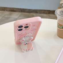 Shockproof Protective Phone Case With Faux Pearl Strap, Compatible With IPhone 17/16/15 PRO MAX/15 PLUS/15 PRO/15/14 PRO MAX/14 PLUS/14 PRO/14/13 PRO MAX/13 PRO/13/12 PRO MAX/12 PRO/12 PRO MAX/11 PRO/11/XS MAX/XR/XS/7/8 PLUS, Galaxy A14 A34 A54 A15 A25 A35 A55 S23 S23Plus S23ultra S23fe S24 S24plus S24ultra S24fe S25 S25plus S25ultra, Note 13/14 Promax - Pink - View 4