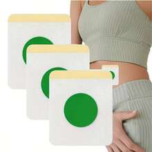 30/60 unidades Parches para el ombligo - Base adhesiva, aplicable al abdomen, brazos y muslos - Sin batería requerida, parche portátil - Conveniente para llevar, fácil de usar, solución sin electricidad - Blanco - Ver 9