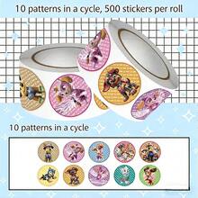 1 pieza Juego de 500 pegatinas de Paw Patrol | 8/10 patrones repetitivos lindos | Adecuado para bolsas de regalo de fiesta de cumpleaños, sobres, embalaje, álbumes de recortes y manualidades, pegatinas divertidas de la caricatura de Paw Patrol - Pegatinas de la Patrulla Canina - Ver 12