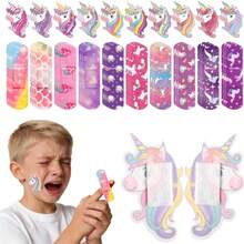 10/20/40/60pcs Unicorn Pattern Bandages, Cartoon Hemostatic Stickers, Breathable Comfortable Multi-Pattern Bandages, Suitable For Protecting Minor Abrasions, Skin Abrasions, Blisters And Fun Wound Protection - View 3