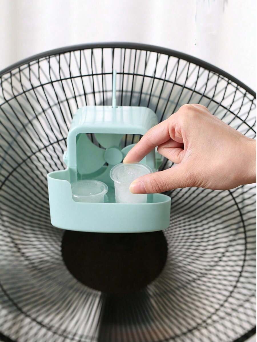 Portable Ice Cube Fan - Clip-On Design, Hands-Free Operation, Suitable For Home, Office, Outdoor Use | Instant Cooling Without Electricity | Summer Cooling Gadget, Portable Cooling Accessory