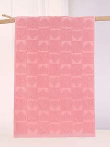 1-2条欧式粉色100%纯棉毛巾，柔软吸水，花卉图案浴巾，装饰性浴室礼物，适合送给父母/母亲节 - 淺粉色 - 查看 12