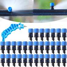 Automatic Irrigation Adjustable Nozzles, Drip Irrigation Micro-Sprinklers-Adjustable Flow Rate, Equipped With An Opener, Durable Plastic Material, Blue, Suitable For High-Efficiency Irrigation Systems In Lawns, Gardens, Orchards, And Vegetable Greenhouses. - Sprayer - View 10