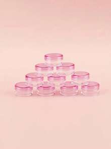 10/20个5克化妆品小样瓶，眼影美甲闪粉瓶，便携塑料瓶，面霜盒，面霜瓶，样品瓶，免费小瓶，圆形空化妆品小样瓶 - 彩色 - 查看 9