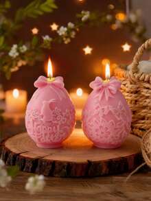 New Easter Scented Candle Gift Set, Ocean, Herb, Rabbit Shaped Easter Eggs With Butterfly Pattern, Fragrant And Aromatic, Made Of Pure Natural Plant Fragrance, Long-Lasting, Suitable For Bedroom, Dining Room, Holiday Party, Home Decor, Creating A Relaxing And Comfortable Atmosphere, Essential For Holidays, Suitable As Birthday, Valentine's Day, Graduation Gift For Family, Female Friends, Classmates - Various Fragrances - View 6