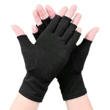 Unisex Rheumatoid Arthritis Compression Gloves, Half Finger Pressure Gloves, New Outdoor Cycling Gloves - A - View 15