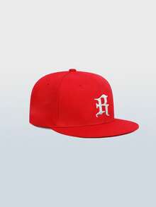 1pc Unisex Hip Hop Baseball Cap With Letter R Embroidery Design, Adjustable Dad Hat And Baseball Cap, Suitable For Outdoor Sports, Travel And Running, Multi-Color Options - R - View 3