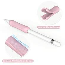 Ergonomic Pen Grip Sleeve, Suitable For Apple Pencil 1st/2nd Gen, USB-C And Apple Pencil Pro, Silicone Protective Case - Multicolor - View 7