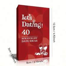 来约会吧！刮刮卡情侣游戏 - 40个精彩约会挑战，激发欢乐时光，增进感情，互动约会创意，帮助情侣摆脱日常琐碎，加深彼此情谊，完美礼物 - 彩色 - 查看 4