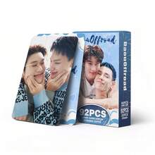 DAOUOFFROAD 明星系列照片卡迷你贴纸双面LOMO卡（60张小卡片+32张迷你贴纸），适合粉丝、生日礼物、剪贴簿制作 - 也适用于集换式卡牌游戏、粉丝周边产品，卡片设计生动 - 彩色 - 查看 4