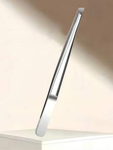 1/2pcs High Quality Stainless Steel Eyebrow Tweezers, Ingrown Hair Removal Tweezers, Slanted Eyebrow Tweezers, Facial Care Tools - View 5