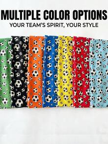 Soccer Hairband - Sports Themed Hairgrip For Girls, Women, Soccer Team Gift, Party Supplies, Daily Hair Accessories, Thin Thick Short Long Curly Hair Accessories, Birthday Party Gift For Player Team - Multicolor - View 5