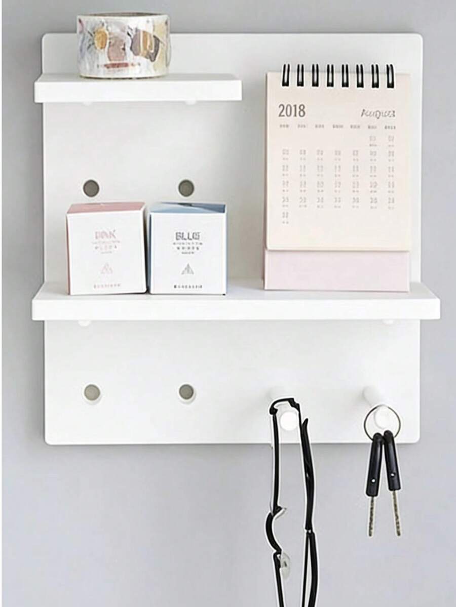 1pc Creative Wall-Mounted Display Rack, No Drilling Required, Wall Organizer Shelf For Collectibles - Storage Rack - View 1