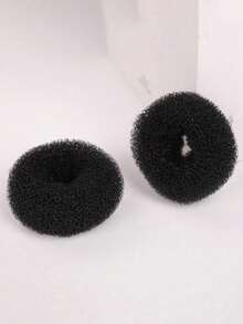 2 Packs Of Donut Hair Twisters, Girl's Hair Accessories, Lazy Ball Head, Bud Hair Styling Artifact, Versatile, Simple And Fluffy Hair Band Headband - Multicolor - View 10