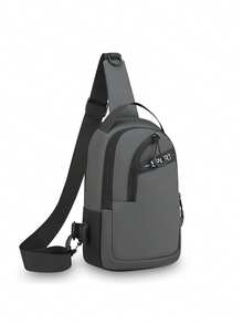 新款男士多功能时尚胸包，旅行运动单肩斜挎胸包，轻便小背包街头风手机包，大腿包 - 彩色 - 查看 7