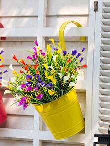 10pcs Outdoor Calla Lily Artificial Flowers, UV-Resistant Plastic Material, Colorful, Suitable For Home Garden, Planters, Porch, Window Box Decor, Indoor/Outdoor Spring Decoration, Garden Decor (Multi-Color) - Multicolor - View 4