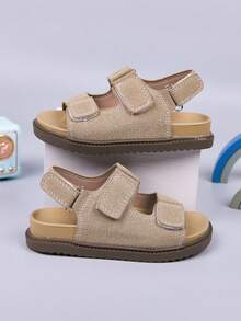 Unisex Kids' Sports Sandals, Casual Flat Sandals With Soft, Lightweight And Anti-Slip Soles - Khaki - View 3