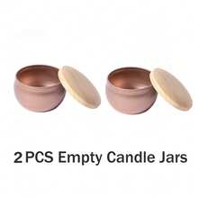 8pcs Rose Gold Blank Candle Jars With Wooden Lids - High Quality Containers Suitable For DIY Projects And Gifts - View 9