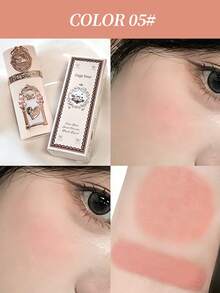 Gege Bear 1 pieza Rubor líquido mate, contorneado facial, de larga duración, ligero, rubor de maquillaje natural desnudo - Multicolor - Ver 8