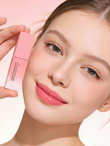 Dasique 亮泽唇彩，高光泽不粘腻保湿唇部彩妆，Y2K 时尚玫瑰女孩派对旅行日常最佳色彩魅力氛围假日必备，女士彩妆礼物圣诞礼物玫瑰女孩最佳色彩魅力氛围返校 - 09 Peach Pudding - 查看 4