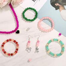 50pcs/10mm 30pcs/12mm Round Glass Beads, Multicolored Crystal Gemstone Beads, Round DIY Craft Beads, For Jewelry Making DIY Crafts, Handmade Necklaces, Bracelets, Phone Straps, Wedding Decorations, Adult Girls' Friendship Bracelets - Multicolor - View 7