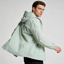 Áo khoác gió nam nhẹ, kiểu dáng thường ngày, thích hợp cho mùa hè. - Màu xanh Bạc hà - Xem 1
