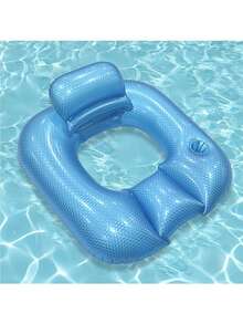 1 quadratische perlmuttfarbene PVC-Schwimmmatratze mit Getränkehalter, geeignet für Strand, Pools und Wassersport - Verschiedenfarbig - Übersicht 11