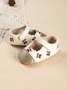 Giày công chúa đế mềm dễ thương cho bé gái 3-6-9 tháng, 1 tuổi, 100 ngày, sinh nhật 1 tuổi, mùa xuân và mùa thu. - Vàng - Xem 5