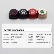 Teclas de gato lindas - Aleación de aluminio formada por control numérico, compatible con interruptor MX - Ver 6