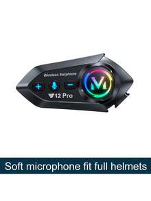 Y12 Pro Motorcycle Helmet Intercom Bluetooth 5.4 Headset, 500m Waterproof Wireless Intercom Speaker Hands-Free Intercom - Y12 Pro - View 14